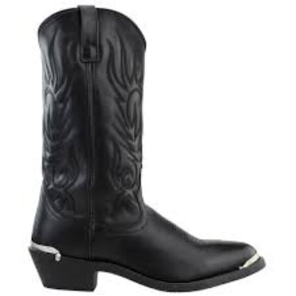Durango Other - Durango Black Tooled-Inlay Leather Cowboy Boots Wide Width 11EE NEW
